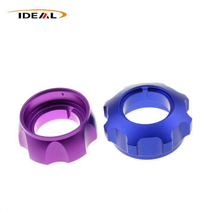 Tùy chỉnh gia công CNC Xoay phay các bộ phận cơ học nhôm anodized